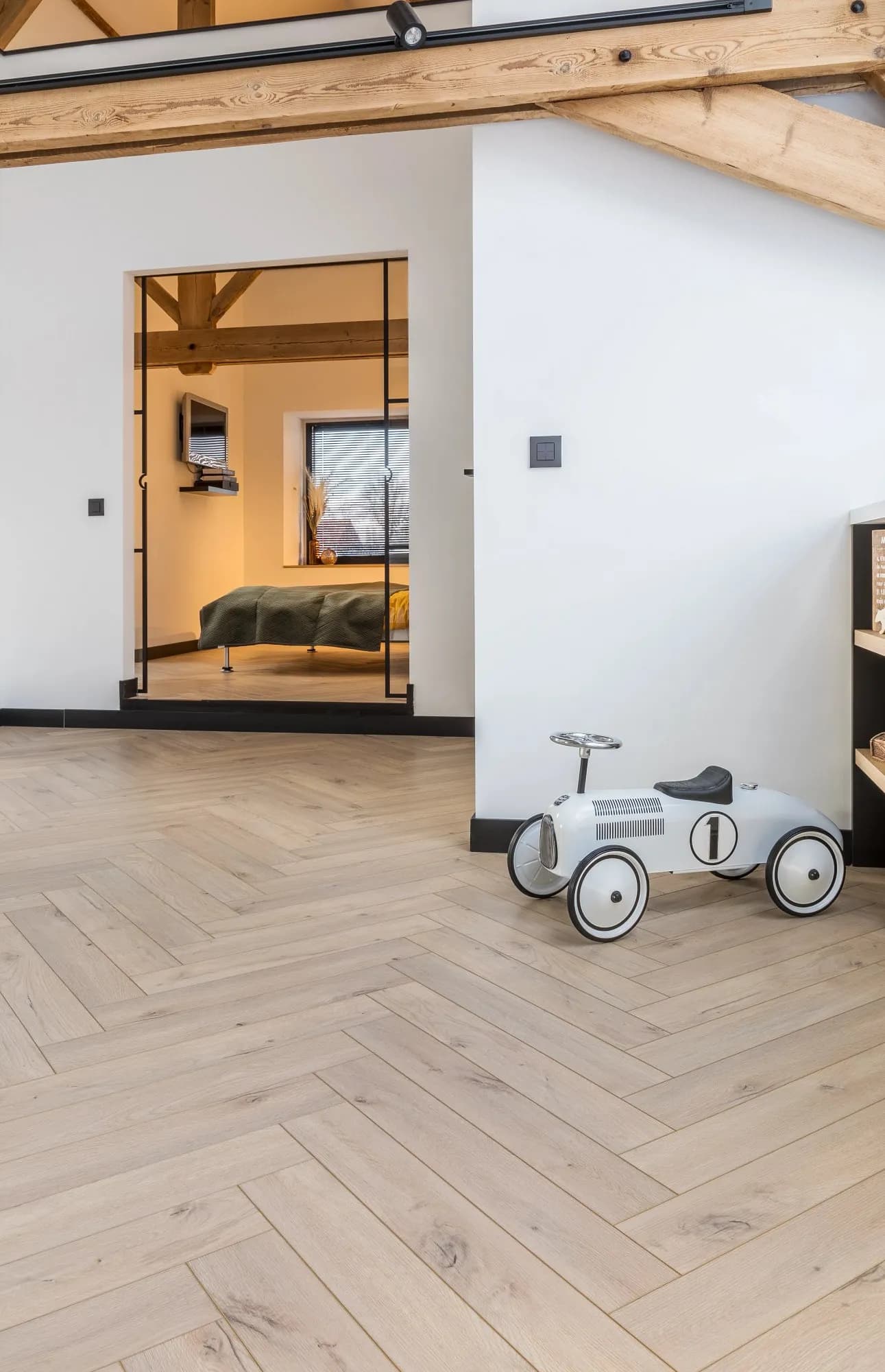 Coretec Naturals Fiskeben Vinylgulv Forest lagt i rom