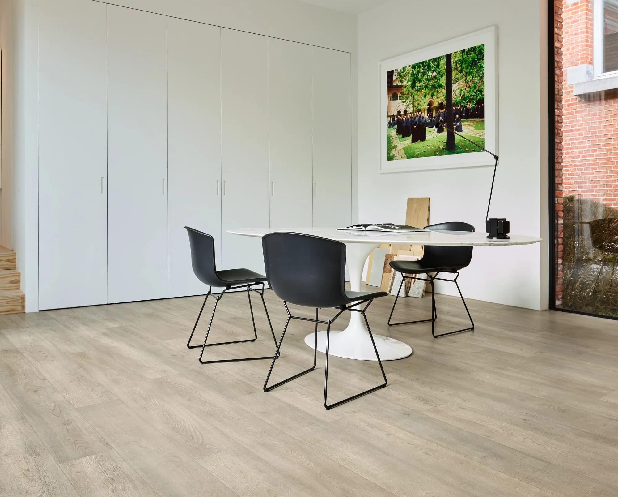 Vinylgulv Coretec Baltimore Oak 95 lagt i rom