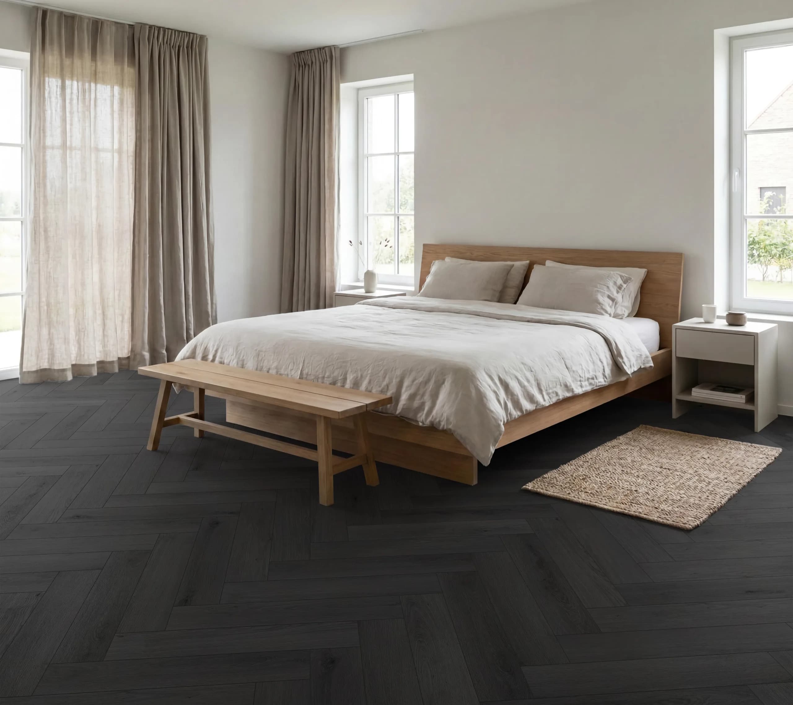 Firmfit Vinylgulv silent shadow fiskeben oak